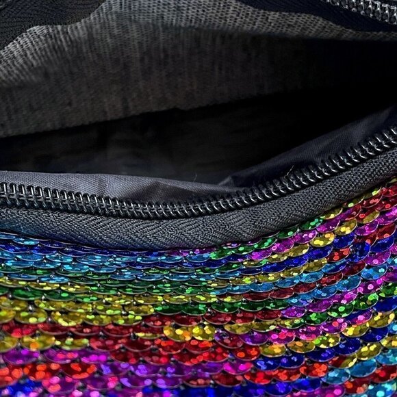 Rainbow Sequin Eras Tour Fanny Pack Taylor Swift Adjustable Strap Women’s Bag - Picture 6 of 12